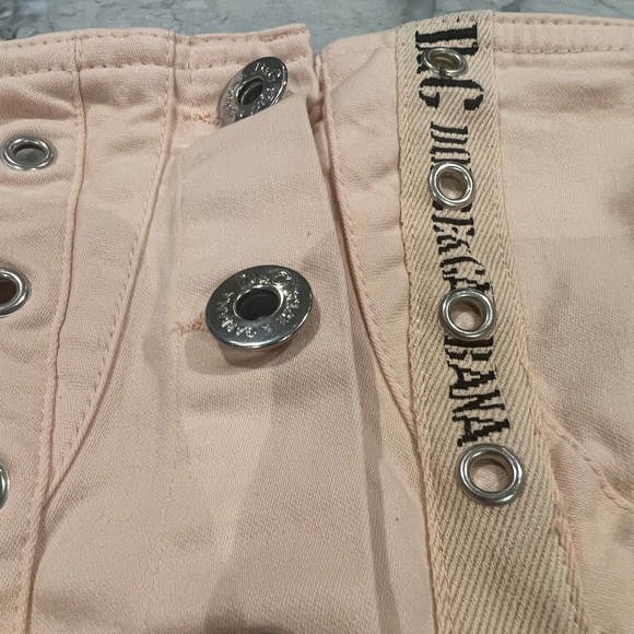 (VINTAGE) D&G Dolce and Gabbana Button Up Bustier Top - Picture 7 of 8